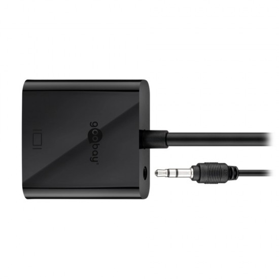 HDMI (type A) to VGA female Adapter 0.15m nickel-plated + 3.5 mm jack cable