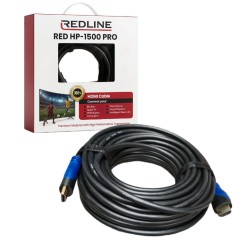 15m LEAD PRO HDMI TO HDMI CABLE RED – HP-1500 PRO (Redline Series)