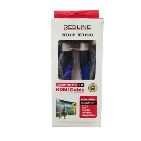 1m LEAD PRO HDMI to HDMI Cable RED HP-100 PRO REDLINE 1m LEAD PRO HDMI to HDMI Cable RED HP-100 PRO REDLINE