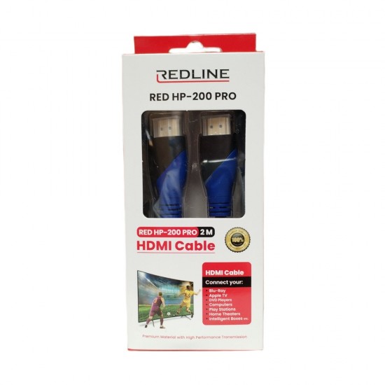 2m Lead Pro HDMI to HDMI Cable – Red HP-200 PRO