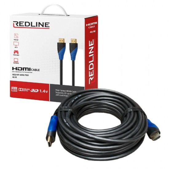 40m Lead Pro HDMI to HDMI Cable – Red HP-4000 PRO (Redline Series)
