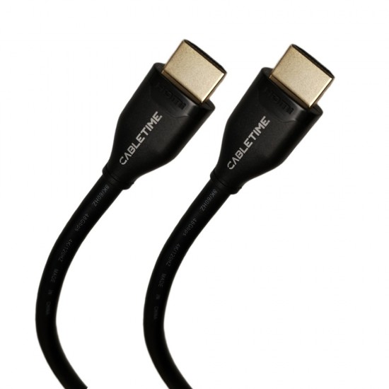 5m Lead Cabletime 8K Certified HDMI 2.1 Cable Ultra HD Speed Gold SKY TV Monitor