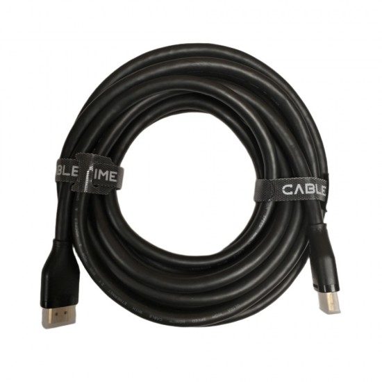 5m Lead Cabletime 8K Certified HDMI 2.1 Cable Ultra HD Speed Gold SKY TV Monitor
