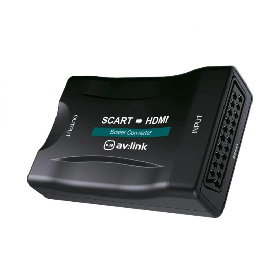 SCART To HDMI Converter Adapter Composite Video Audio Adaptor SKYBOX DVD 1080P from Satcity.ie Ireland Limerick SCART To HDMI Converter Adapter Composite Video Audio Adaptor SKYBOX DVD 1080P
