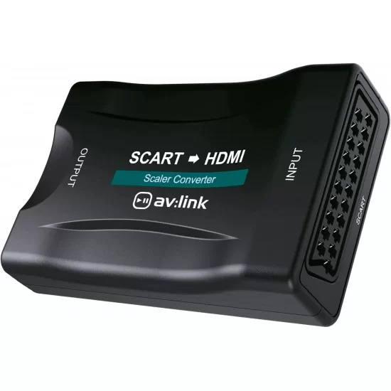 HDMI to SCART Adapter Plug and Play 1080P Video Adapter HDMI Switch Video  HDMI Input HD Link Cable HDMI to SCART HDMI to SCART Cable(Black)