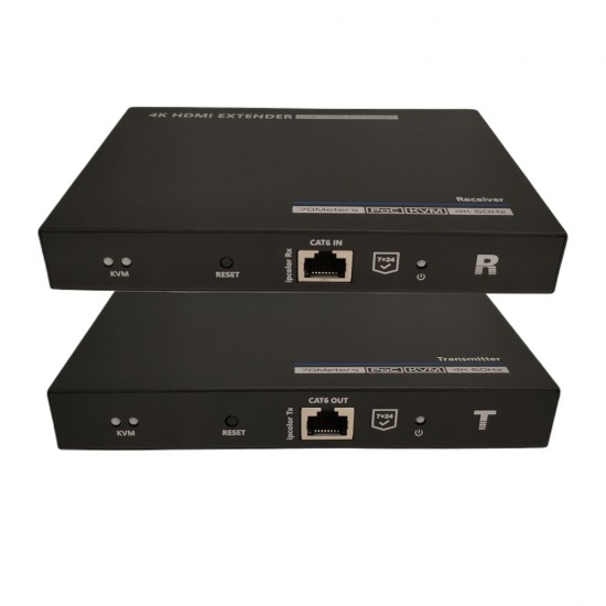70m 4K HDMI / KVM Extender over CAT5/6