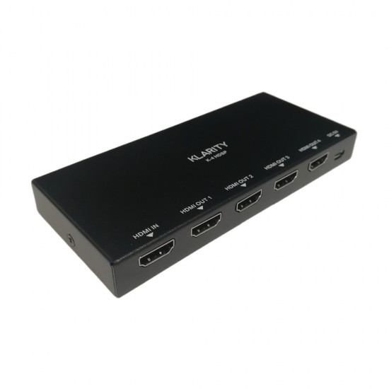 Klarity K-4 HDSP 4-Way 4K HDMI Splitter Klarity K-4 HDSP 4-Way 4K HDMI Splitter