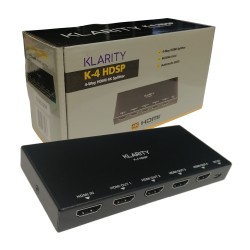 Klarity K-4 HDSP 4-Way 4K HDMI Splitter Klarity K-4 HDSP 4-Way 4K HDMI Splitter