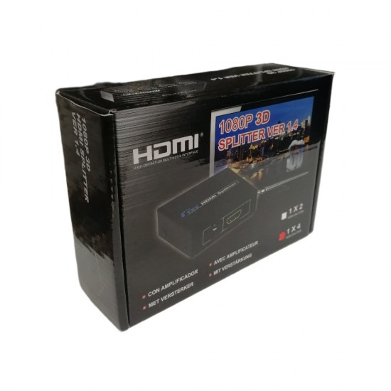 4 WAY HDMI SPLITTER REDLINE