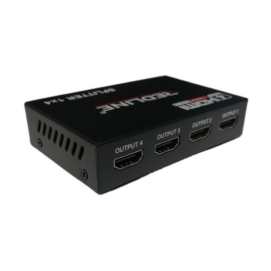 4 WAY HDMI SPLITTER REDLINE