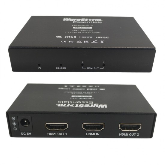 WyreStorm Essentials 4K60 2 way HDMI Splitter EXP-SP-0102-H2
