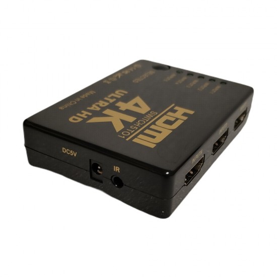 HDMI SWITCH SWITCHER 5 PORT SPLITTER HUB IR REMOTE FOR HDTV PS3 5 IN 1 OUT from Satcity.ie Ireland Limerick HDMI SWITCH SWITCHER 5 PORT SPLITTER HUB IR REMOTE FOR HDTV PS3 5 IN 1 OUT