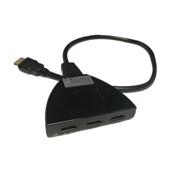 3 Way HDMI Switch Box – 3 Port HDMI Switcher Automatic & Manual Selection 3 Way HDMI Switch Box – 3 Port HDMI Switcher Automatic & Manual Selection