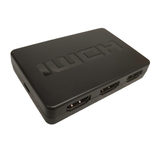 MINI HDMI SWITCH 3X1 WITH IR REMOTE CONTROL NO POWER NEEDED 4K FULL HD 1080 3D
