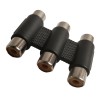 RCA 3 X PHONO COUPLER JOINER FEMALE TO FEMALE AUDIO VIDEO CONNECTOR ADAPTOR