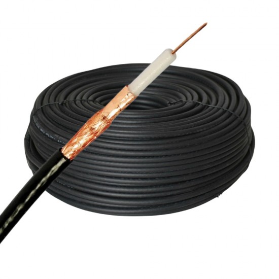 50M CT100 SATELLITE AERIAL COAX SINGLE CABLE COPPER BRAID HIGH QUALITI BLACK from Satcity.ie Ireland Limerick 50M CT100 SATELLITE AERIAL COAX SINGLE CABLE COPPER BRAID HIGH QUALITI BLACK