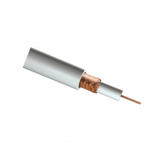 50M CT100 SATELLITE AERIAL COAX SINGLE CABLE COPPER BRAID HIGH QUALITI WHITE from Satcity.ie Ireland Limerick 50M CT100 SATELLITE AERIAL COAX SINGLE CABLE COPPER BRAID HIGH QUALITI WHITE