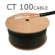 CB10R  TV SATELLITE SINGLE COAX CABLE COPPER BRAID HIGH QUALITI BLACK 250M
