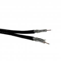 10m Sky Cable Extension For Sky Q Sky+hd Twin Coax Satellite Sky Lead Shotgun