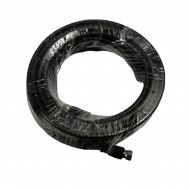 10M RG6 SATELLITE CABLE BLACK PREMADE WITH-F CONNECTORS TV SKY FREESAT SATELLITE
