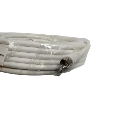 10M RG6 SATELLITE CABLE WHITE PREMADE WITH-F CONNECTORS TV SKY FREESAT SATELLITE 10M RG6 SATELLITE CABLE WHITE PREMADE WITH-F CONNECTORS TV SKY FREESAT SATELLITE