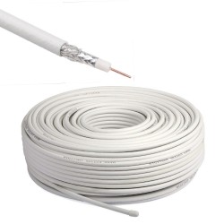 10M RG6 COAXIAL CABLE HD TV HIGH QUALITY SATELLITE COAX LEAD AERIAL WHITE