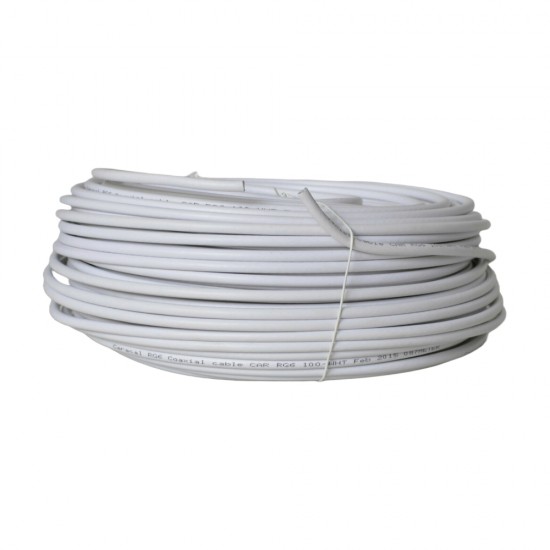 30M RG6 COAXIAL CABLE HD TV HIGH QUALITY SATELLITE COAX LEAD AERIAL WHITE from Satcity.ie  Ireland Limerick