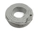 20M RG6 SATELLITE CABLE WHITE PREMADE WITH F-CONNECTORS TV FREESAT SATELLITE
