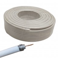 50M WHITE RG6 COAXIAL CABLE LEAD HD TV SKY FREESAT FREEVIEW SATELLITE TV AERIAL 