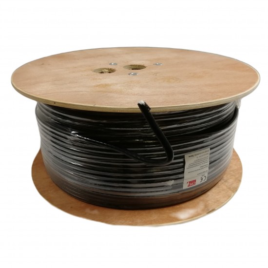 250M RG6 COAXIAL CABLE BLACK HD DIGITAL TV SKY FREESAT FREEVIEW SATELLITE AERIAL