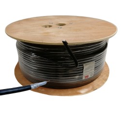 250M RG6 COAXIAL CABLE BLACK HD DIGITAL TV SKY FREESAT FREEVIEW SATELLITE AERIAL