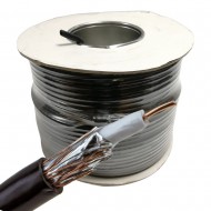 100M RG6 COAXIAL CABLE BLACK HD DIGITAL TV SKY FREESAT FREEVIEW SATELLITE AERIAL