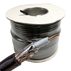 100M RG6 COAXIAL CABLE BLACK HD DIGITAL TV SKY FREESAT FREEVIEW SATELLITE AERIAL 100M RG6 COAXIAL CABLE BLACK HD DIGITAL TV SKY FREESAT FREEVIEW SATELLITE AERIAL