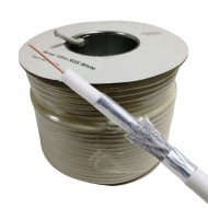 100M RG6 COAXIAL CABLE WHITE HD DIGITAL TV SKY FREESAT FREEVIEW SATELLITE AERIAL