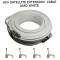 10m White Sky Cable Extension Sky Q Sky+HD Twin Coax Satellite Sky Lead Shotgun with Clips