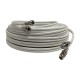 15m White Sky Cable Extension Sky Q Sky+HD Twin Coax Satellite Sky Lead Shotgun with Clips 