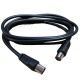 Coaxial Jack to Coaxial Plug Fly Lead (1.5m)