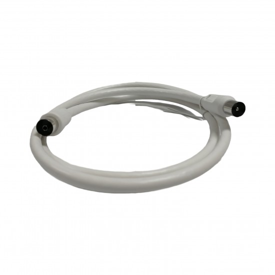 Coaxial Jack to Coaxial Plug Fly Lead 1.5m White from Satcity.ie Ireland Limerick Coaxial Jack to Coaxial Plug Fly Lead 1.5m White