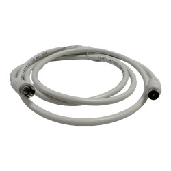 1.5M F-TYPE TO COAXIAL PLUG FLY LEAD CABLE TV AERIAL DIGITAL PLUG RF COAX WHITE 1.5M F-TYPE TO COAXIAL PLUG FLY LEAD CABLE TV AERIAL DIGITAL PLUG RF COAX WHITE