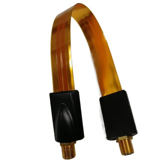 SUPER FLAT SATELLITE CABLE COUPLER TV SAT F SCREW SOCKET WINDOW FLY COAX LEAD