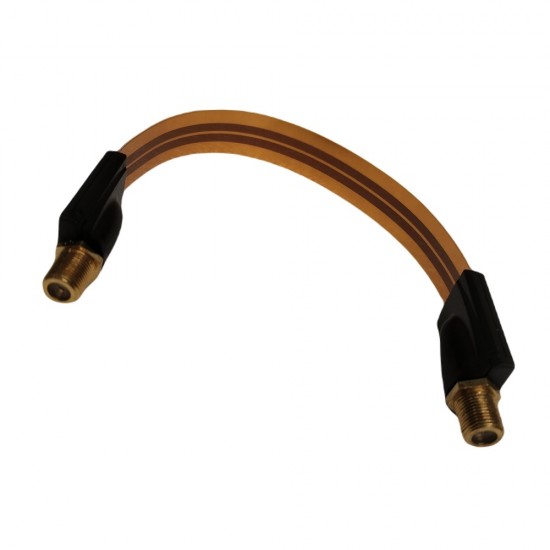 SUPER FLAT SATELLITE CABLE COUPLER TV SAT F SCREW SOCKET WINDOW FLY COAX LEAD