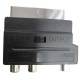 SCART TO RCA PHONO ADAPTER SWITCHABLE IN / OUT DIRECTION SWITCH AV CONVERTER 