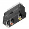 SCART TO RCA PHONO ADAPTER SWITCHABLE IN / OUT DIRECTION SWITCH AV CONVERTER 