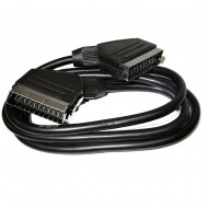 SCART TO SCART CABLE LEAD FULLI WIRED 21 PIN ROUND RGB SKY TV DVD VIDIO VCR 1.5M