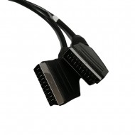 SCART TO SCART CABLE LEAD FULLI WIRED 21 PIN ROUND RGB SKY TV DVD VIDIO VCR 5M