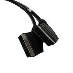 SCART TO SCART CABLE LEAD FULLI WIRED 21 PIN ROUND RGB SKY TV DVD VIDIO VCR 5M