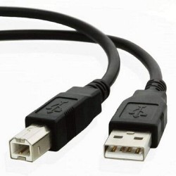 1.8m Black USB Plated 2.0 Printer Cable A to B Lead Plug Speed Shielded Epson 1.8m Black USB Plated 2.0 Printer Cable A to B Lead Plug Speed Shielded Epson