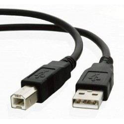 1.8m Black USB Plated 2.0 Printer Cable A to B Lead Plug Speed Shielded Epson 1.8m Black USB Plated 2.0 Printer Cable A to B Lead Plug Speed Shielded Epson