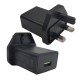 UK USB charger USB-A output 100V-240V input suitable mobile phones tablets 5V 2A