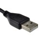 1.5m USB to USB Cable 2.0 A Male To A Male Plug Shielded High Speed Lead Black
